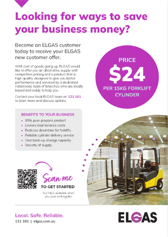 Elgas bottled gas print advertisement, designed by MOO Marketing & Design graphic designers in Melbourne