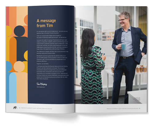 MedHealth annual report designed by MOO Marketing & Design