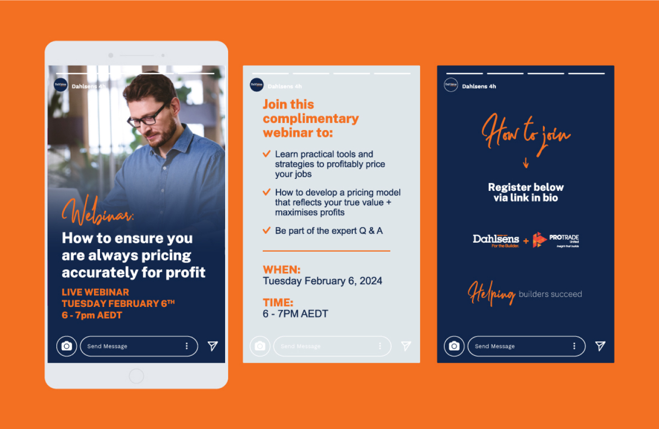 Dahlsens social media carousel ad, designed by MOO Marketing & Design digital marketing agency in Melbourne