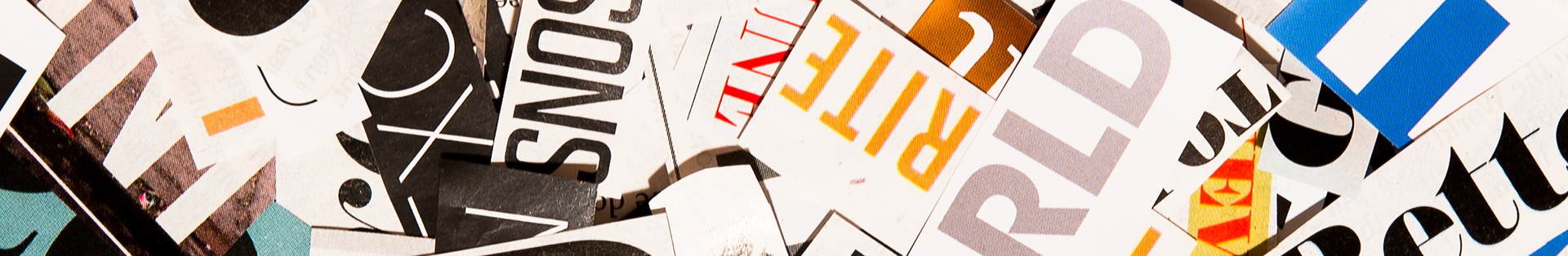 Cluttered visuals and design elements graphic design studio Melbourne